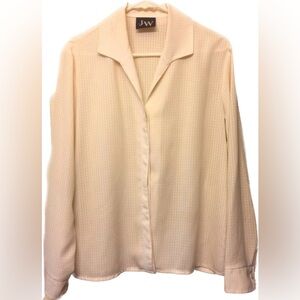 Jean Work & Company Cream Blouse Size L